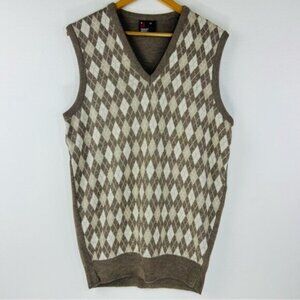 Vintage Robert Bruce Men’s Argyle Vest. Size Large Tall